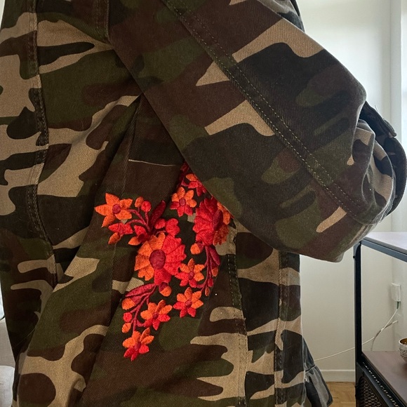 Pilots and the Letter Press army green jean jacket - Picture 4 of 7